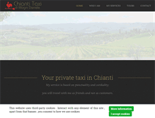 Tablet Screenshot of chiantitaxi.com